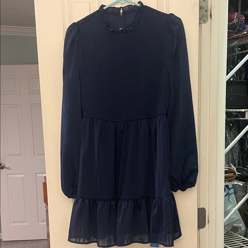 Elegant Navy Blue Dress
